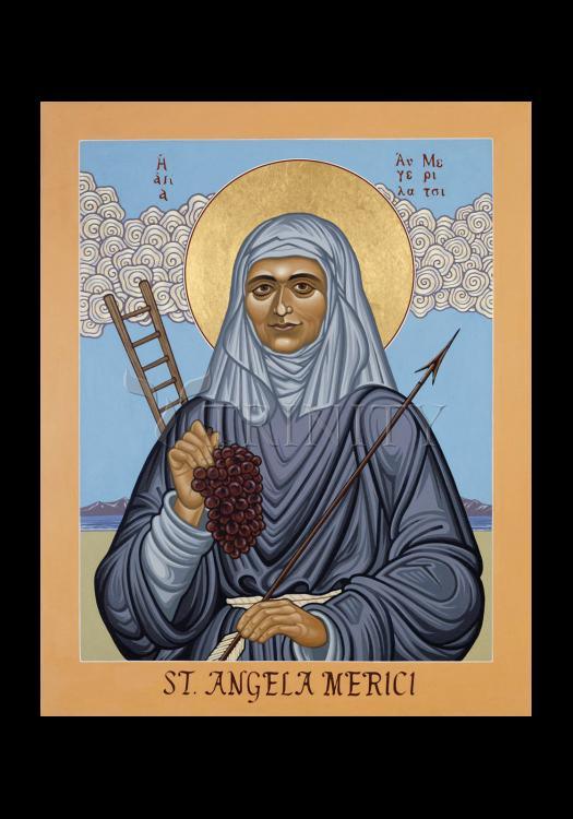 St. Angela Merici - Holy Card by Lewis Williams, OFS - Trinity Stores