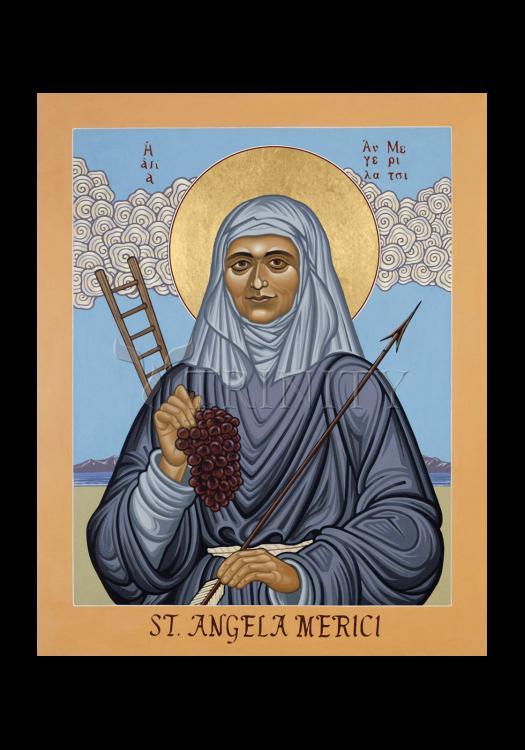 St. Angela Merici - Holy Card by Lewis Williams, OFS - Trinity Stores