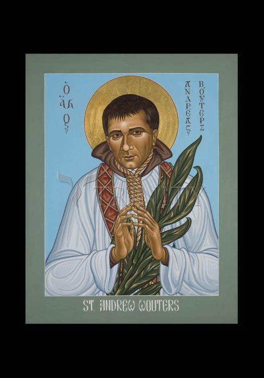 St. Andrew Wouters - Holy Card by Lewis Williams, OFS - Trinity Stores