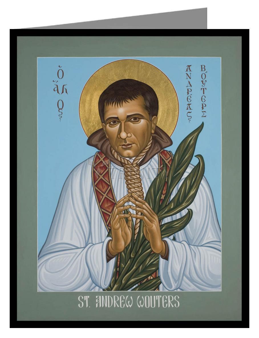 St. Andrew Wouters - Note Card Custom Text by Lewis Williams, OFS - Trinity Stores