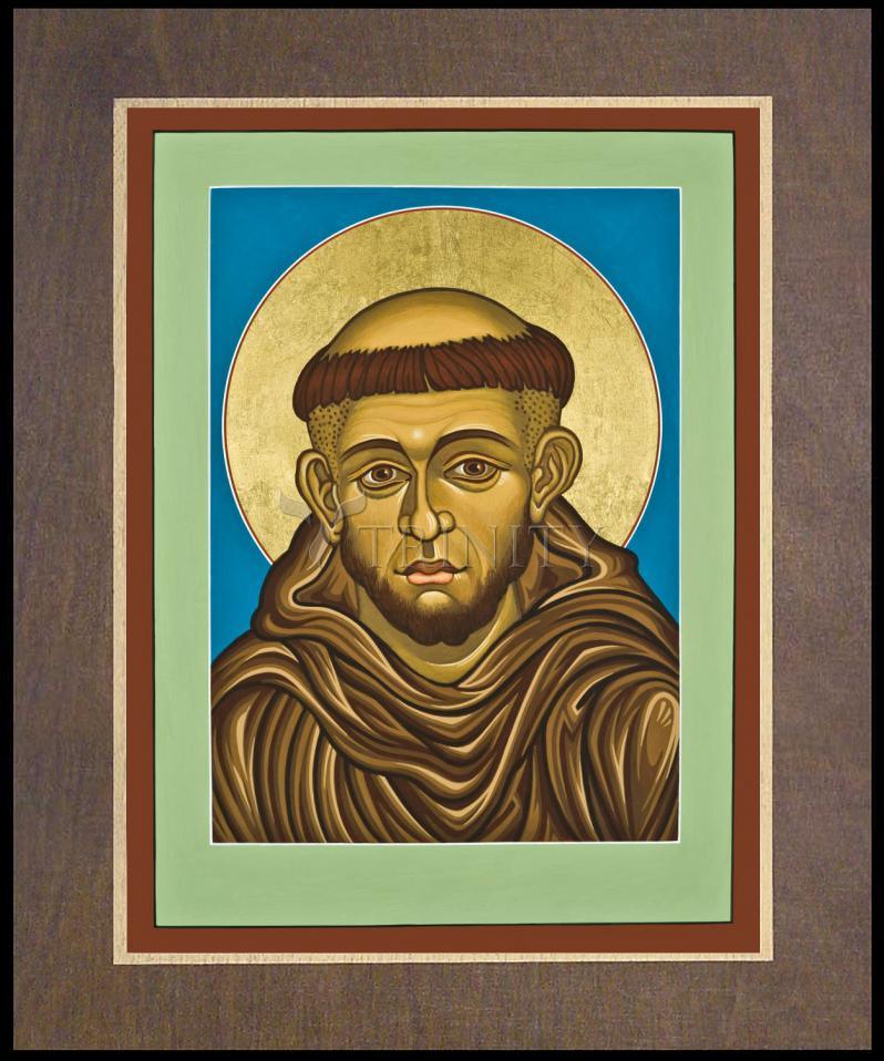 St. Francis of Assisi - Wood Plaque Premium by Lewis Williams, OFS - Trinity Stores