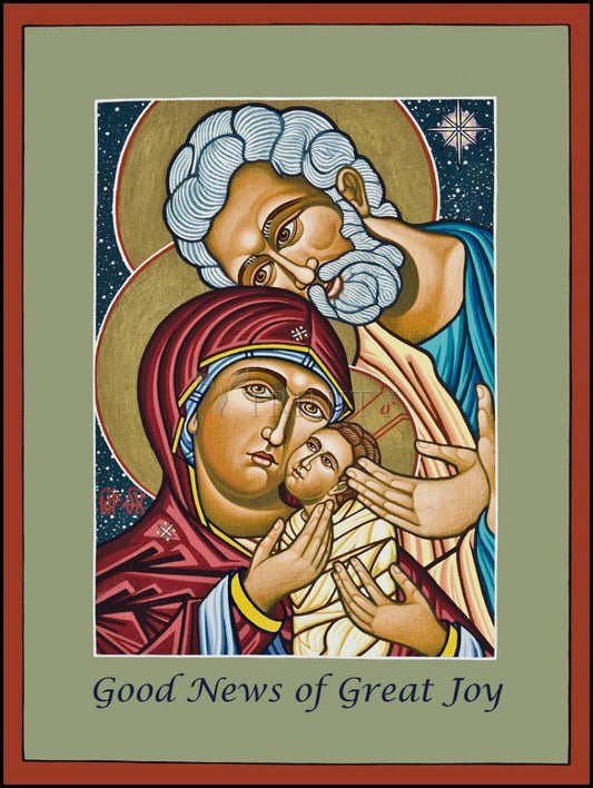Christmas Holy Family - Wood Plaque by Lewis Williams, OFS - Trinity Stores
