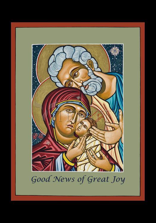 Christmas Holy Family - Holy Card by Lewis Williams, OFS - Trinity Stores