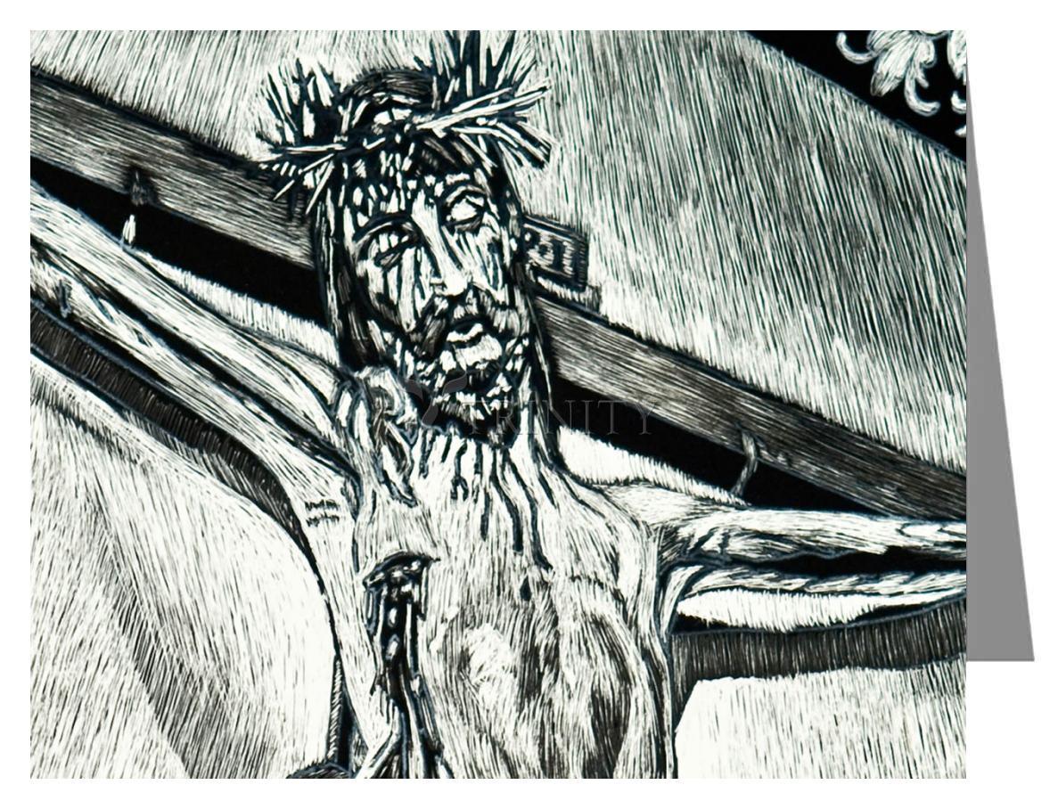 Crucifix, Coricancha Peru: "I Thirst" - Note Card by Lewis Williams, OFS - Trinity Stores