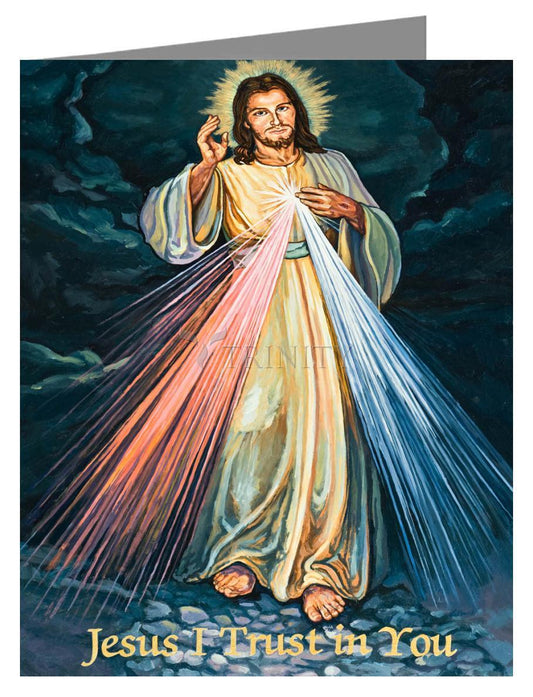 Divine Mercy - Note Card by Lewis Williams, OFS - Trinity Stores