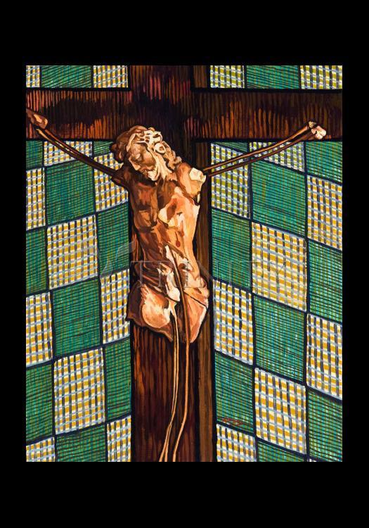 Fr. Tom's Crucifix - Holy Card by Lewis Williams, OFS - Trinity Stores