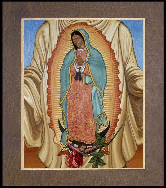 Our Lady of Guadalupe - Wood Plaque Premium by Lewis Williams, OFS - Trinity Stores