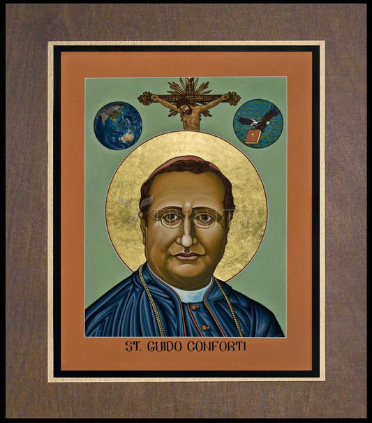 St. Guido Maria Conforti - Wood Plaque Premium by Lewis Williams, OFS - Trinity Stores