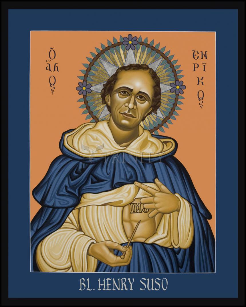 Bl. Henry Suso - Wood Plaque by Lewis Williams, OFS - Trinity Stores