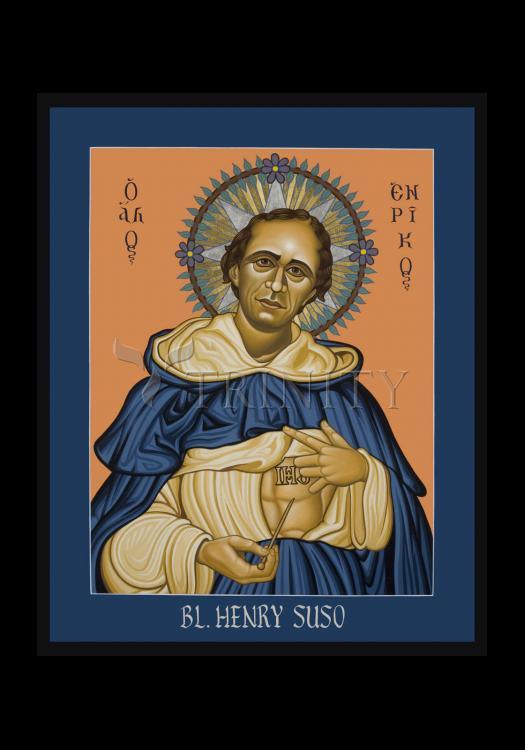 Bl. Henry Suso - Holy Card by Lewis Williams, OFS - Trinity Stores