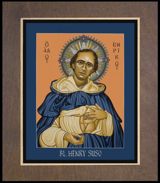 Bl. Henry Suso - Wood Plaque Premium by Lewis Williams, OFS - Trinity Stores