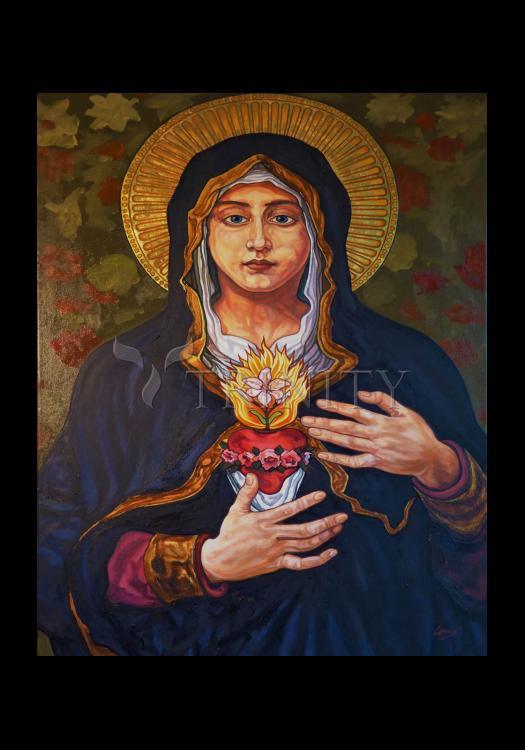 Immaculate Heart of Mary - Holy Card by Lewis Williams, OFS - Trinity Stores