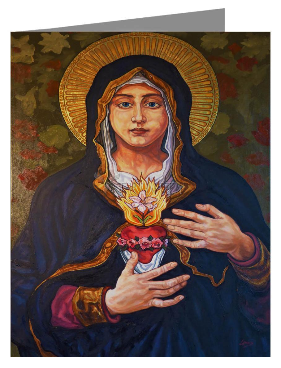 Immaculate Heart of Mary - Note Card Custom Text by Lewis Williams, OFS - Trinity Stores