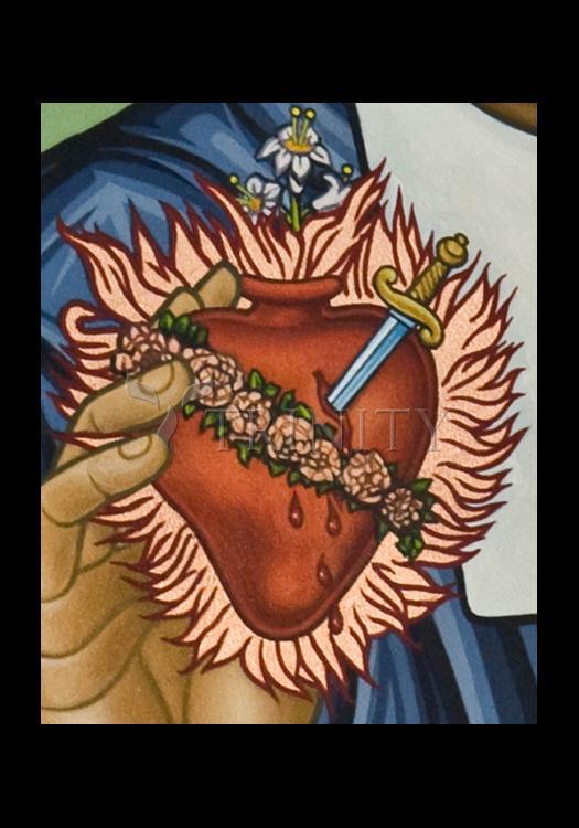 Immaculate Heart of Mary - Holy Card by Lewis Williams, OFS - Trinity Stores