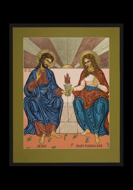 Jesus and Mary Magdalene - Holy Card by Lewis Williams, OFS - Trinity Stores