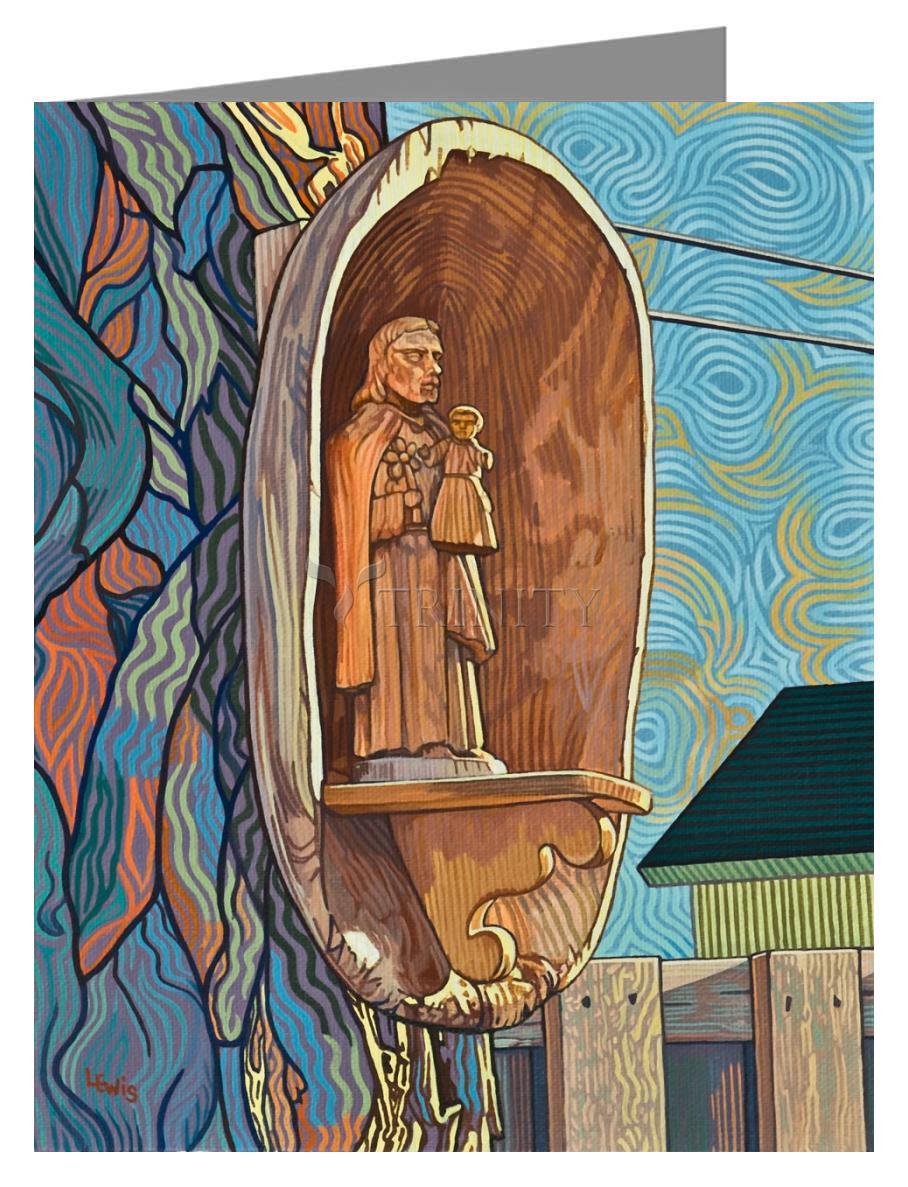 St. Joseph and Infant Jesus - Note Card Custom Text by Lewis Williams, OFS - Trinity Stores