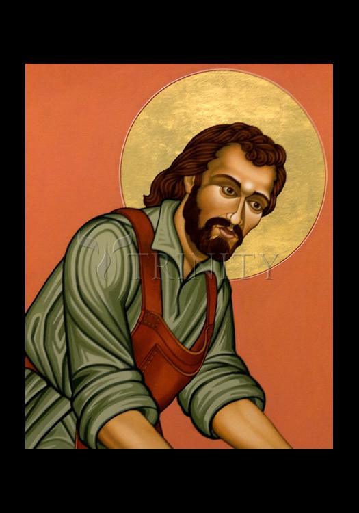 St. Joseph the Worker - Holy Card by Lewis Williams, OFS - Trinity Stores