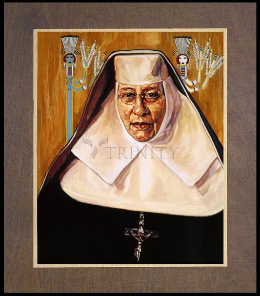 St. Katharine Drexel - Wood Plaque Premium by Lewis Williams, OFS - Trinity Stores