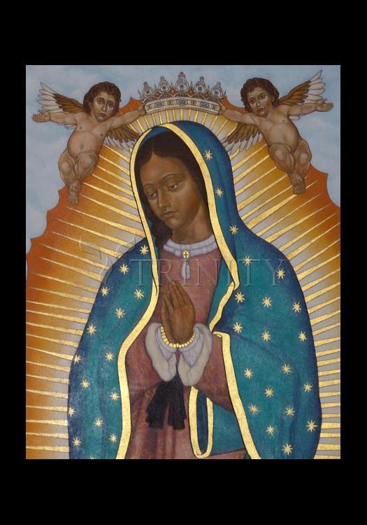 Our Lady of Guadalupe Crowned - Holy Card by Lewis Williams, OFS - Trinity Stores
