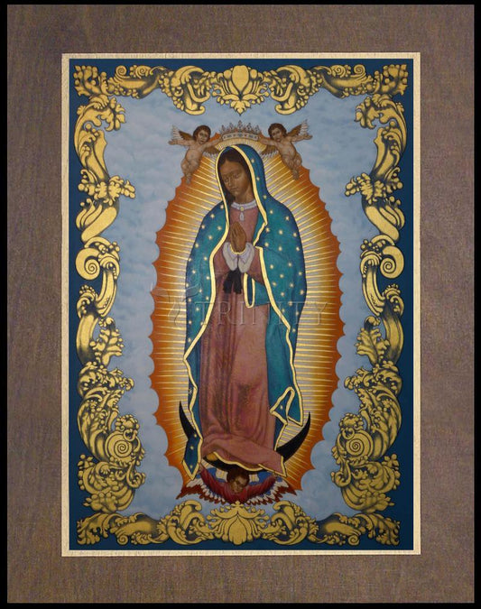 Our Lady of Guadalupe - Wood Plaque Premium by Lewis Williams, OFS - Trinity Stores