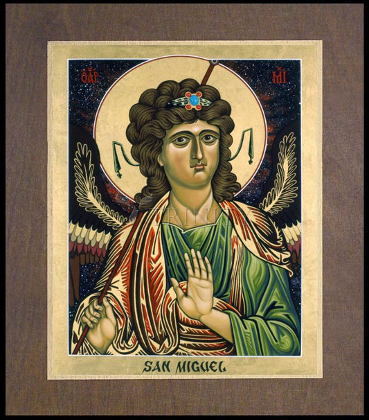 St. Michael Archangel - Wood Plaque Premium by Lewis Williams, OFS - Trinity Stores