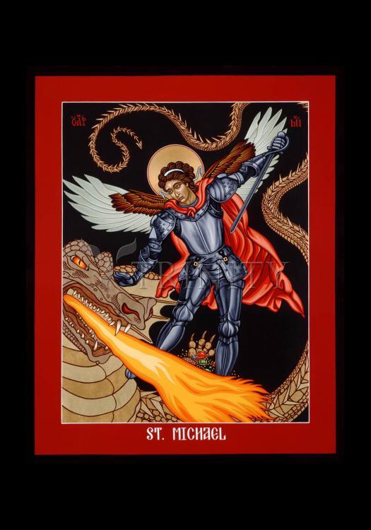 St. Michael Archangel - Holy Card by Lewis Williams, OFS - Trinity Stores