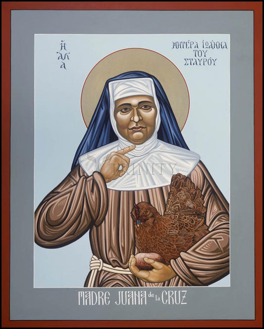 Madre Juana de la Cruz - Wood Plaque by Lewis Williams, OFS - Trinity Stores