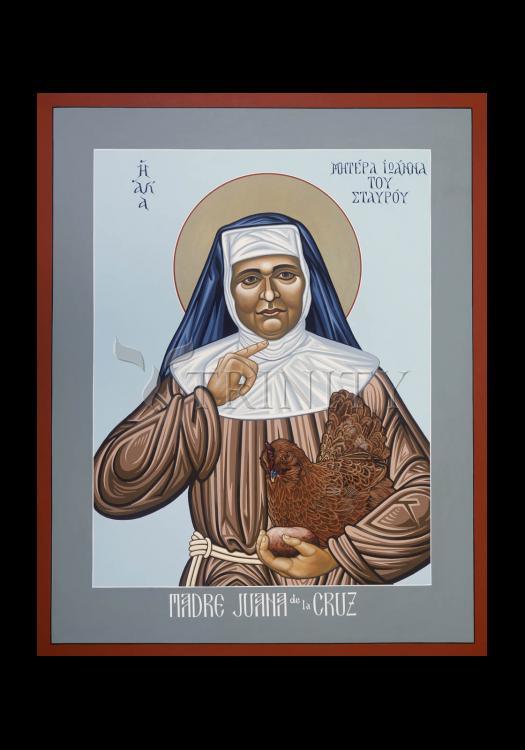 Madre Juana de la Cruz - Holy Card by Lewis Williams, OFS - Trinity Stores