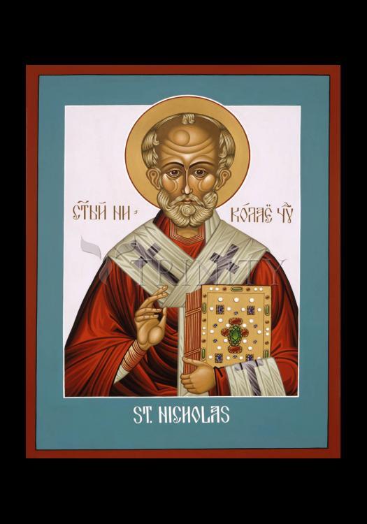 St. Nicholas - Holy Card by Lewis Williams, OFS - Trinity Stores
