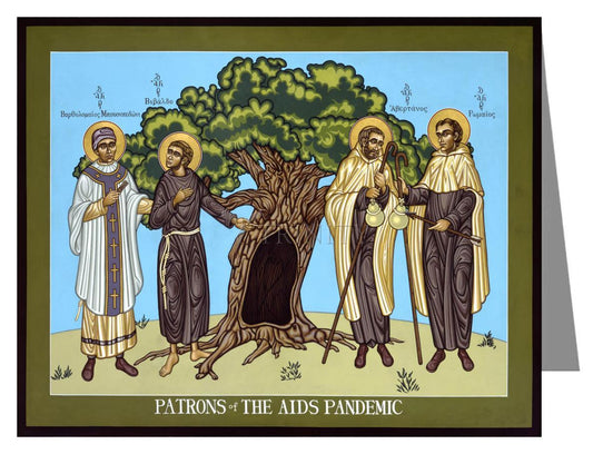 Patrons of the AIDS Pandemic - Note Card by Lewis Williams, OFS - Trinity Stores