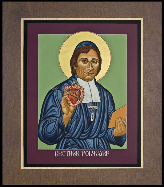 Venerable Br. Polycarp - Wood Plaque Premium by Lewis Williams, OFS - Trinity Stores