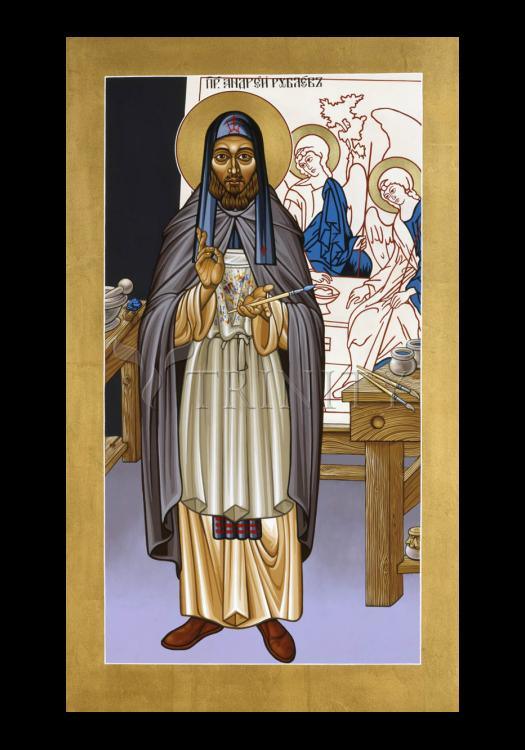 St. Andrei Rublev - Holy Card by Lewis Williams, OFS - Trinity Stores