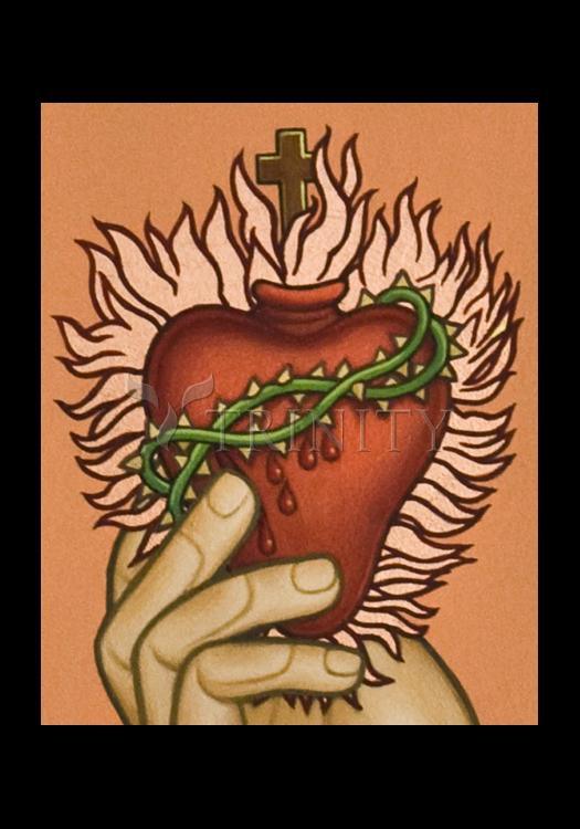 Sacred Heart - Holy Card by Lewis Williams, OFS - Trinity Stores