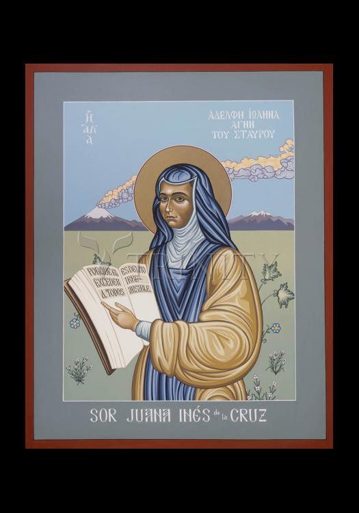 Sor Juana Inés de la Cruz - Holy Card by Lewis Williams, OFS - Trinity Stores