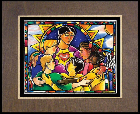 All Are Welcome - Wood Plaque Premium by Br. Mickey McGrath, OSFS - Trinity Stores