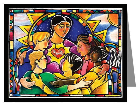 All Are Welcome - Note Card Custom Text by Br. Mickey McGrath, OSFS - Trinity Stores