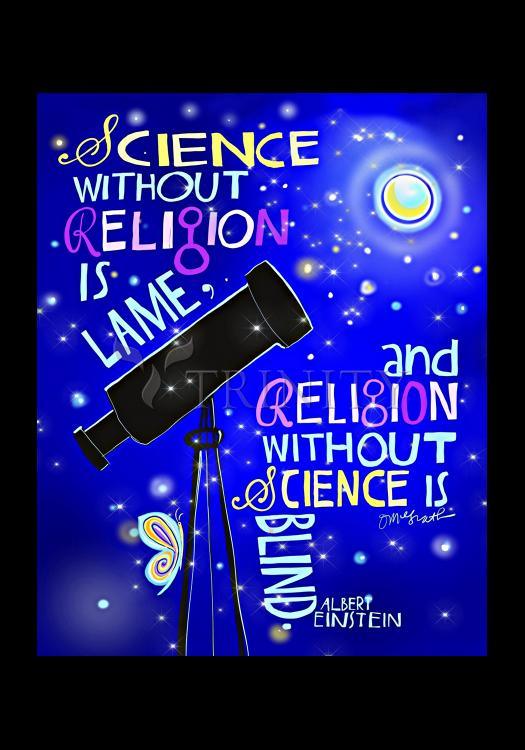 Albert Einstein Saying - Holy Card by Br. Mickey McGrath, OSFS - Trinity Stores