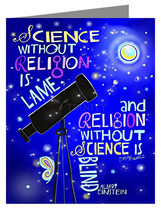 Albert Einstein Saying - Note Card by Br. Mickey McGrath, OSFS - Trinity Stores