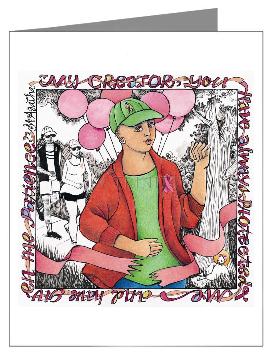 St. Agatha - Note Card by Br. Mickey McGrath, OSFS - Trinity Stores