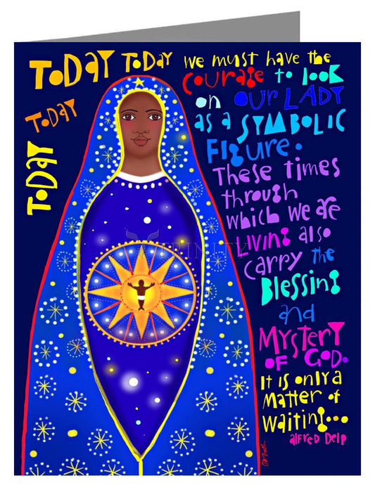 Our Lady as Symbolic Figure - Alfred Delp - Note Card by Br. Mickey McGrath, OSFS - Trinity Stores