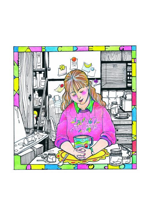 St. Anna the Prophetess - Holy Card by Br. Mickey McGrath, OSFS - Trinity Stores