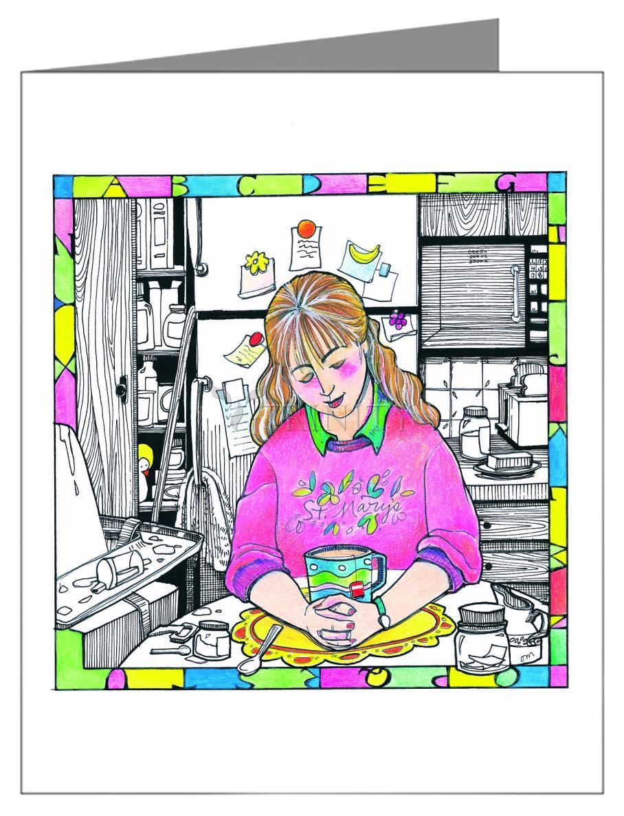 St. Anna the Prophetess - Note Card Custom Text by Br. Mickey McGrath, OSFS - Trinity Stores