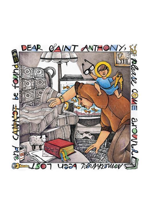 St. Anthony of Padua - Holy Card by Br. Mickey McGrath, OSFS - Trinity Stores