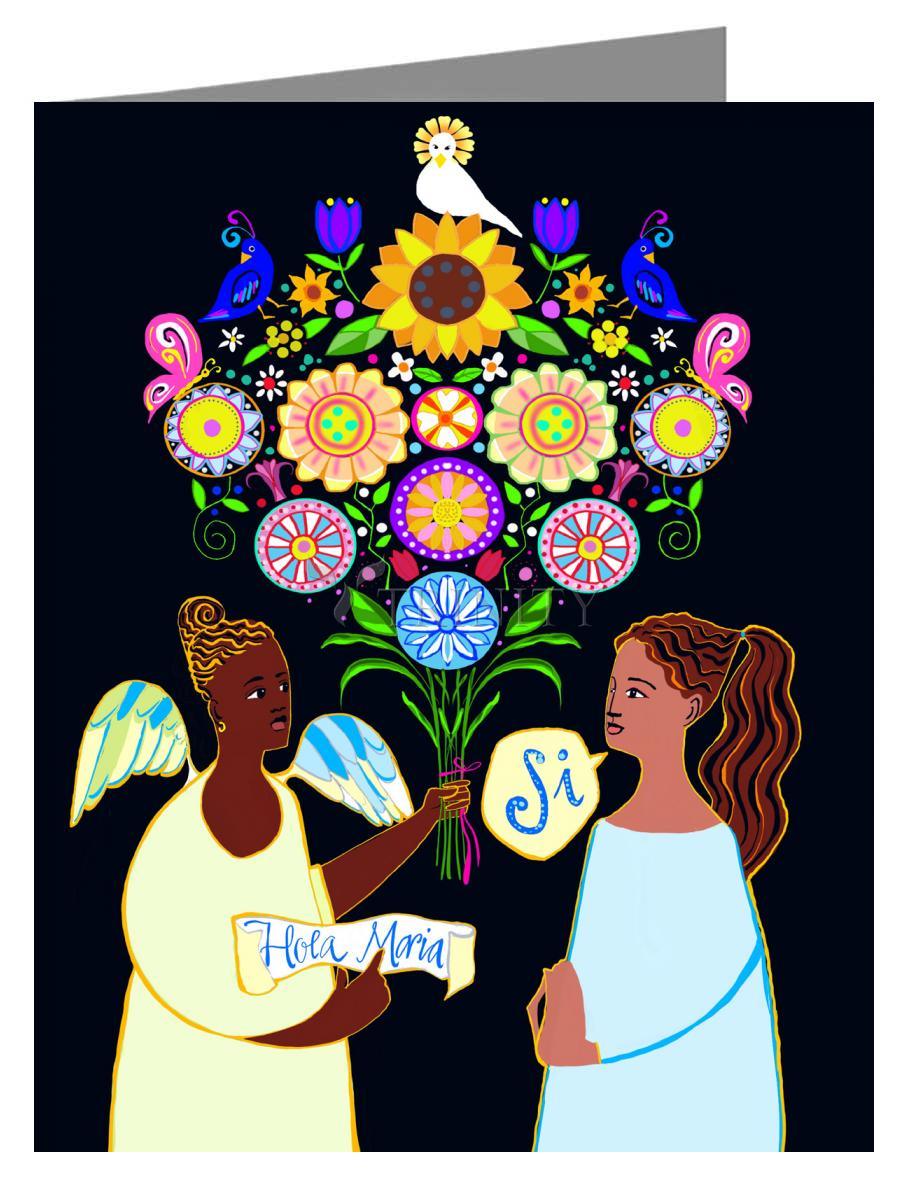 Annunciation - Spanish - Note Card Custom Text by Br. Mickey McGrath, OSFS - Trinity Stores