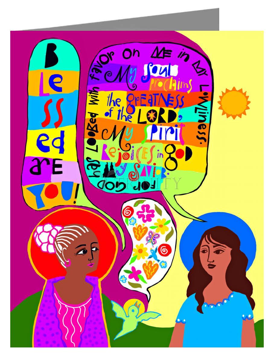 Visitation - Blessed Are You - Note Card Custom Text by Br. Mickey McGrath, OSFS - Trinity Stores