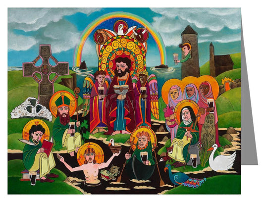 St. Brigid's Lake of Beer - Note Card by Br. Mickey McGrath, OSFS - Trinity Stores