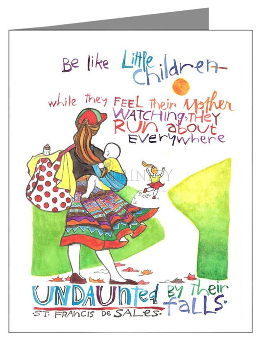 Be Like Little Children 2 - Note Card Custom Text by Br. Mickey McGrath, OSFS - Trinity Stores