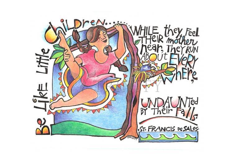 Be Like Little Children 3 - Holy Card by Br. Mickey McGrath, OSFS - Trinity Stores