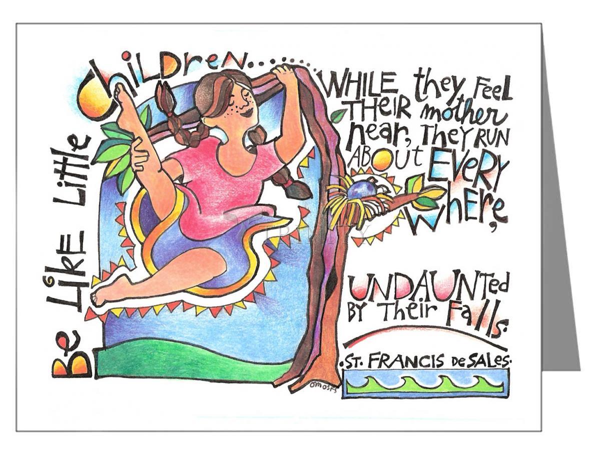 Be Like Little Children 3 - Note Card Custom Text by Br. Mickey McGrath, OSFS - Trinity Stores