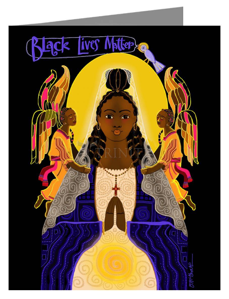 Black Lives Matter Madonna - Note Card by Br. Mickey McGrath, OSFS - Trinity Stores